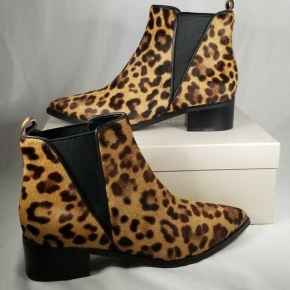 Marc Fisher Shoes - Marc Fisher Women Brown Ankle Booties Animal 7M